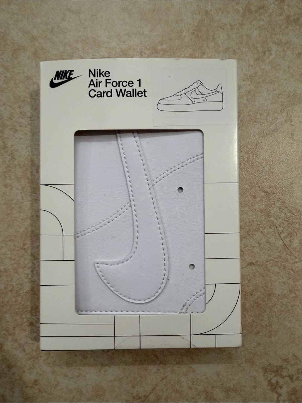 NIB Nike Air Force 1 Card Wallet - White